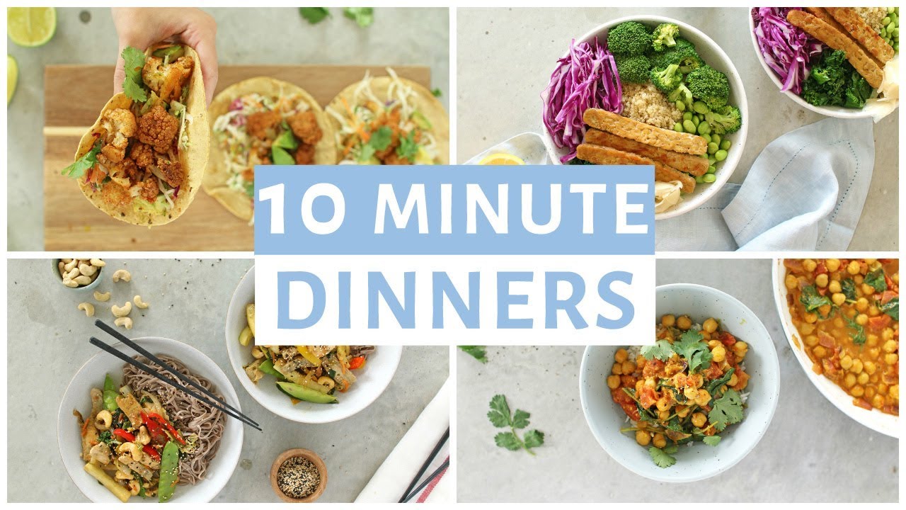 EASY 10 Minute Dinner Recipes